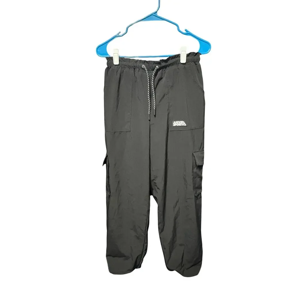 $5/15*Last Chance Item* Justice Sport Black Track Pants - XL (16/18)